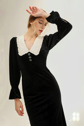 Abigail Velvet Midi Dress